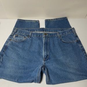 Mens Carhartt Straight Jeans.Sz:38x28 Medium wash Measurements